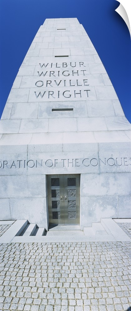 Facade of a memorial, Wright Brothers National Memorial, Kill Devil Hills, Outer Banks, North Carolina