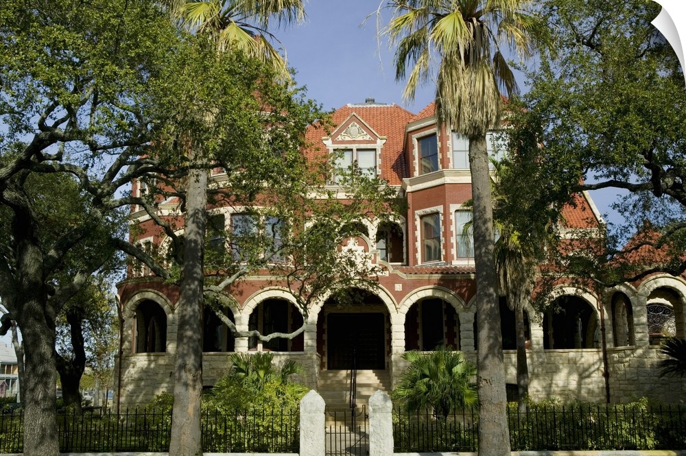Facade of a museum, Moody Mansion and Museum, Galveston, Texas