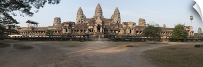 Facade of a temple, Angkor Wat, Angkor, Cambodia