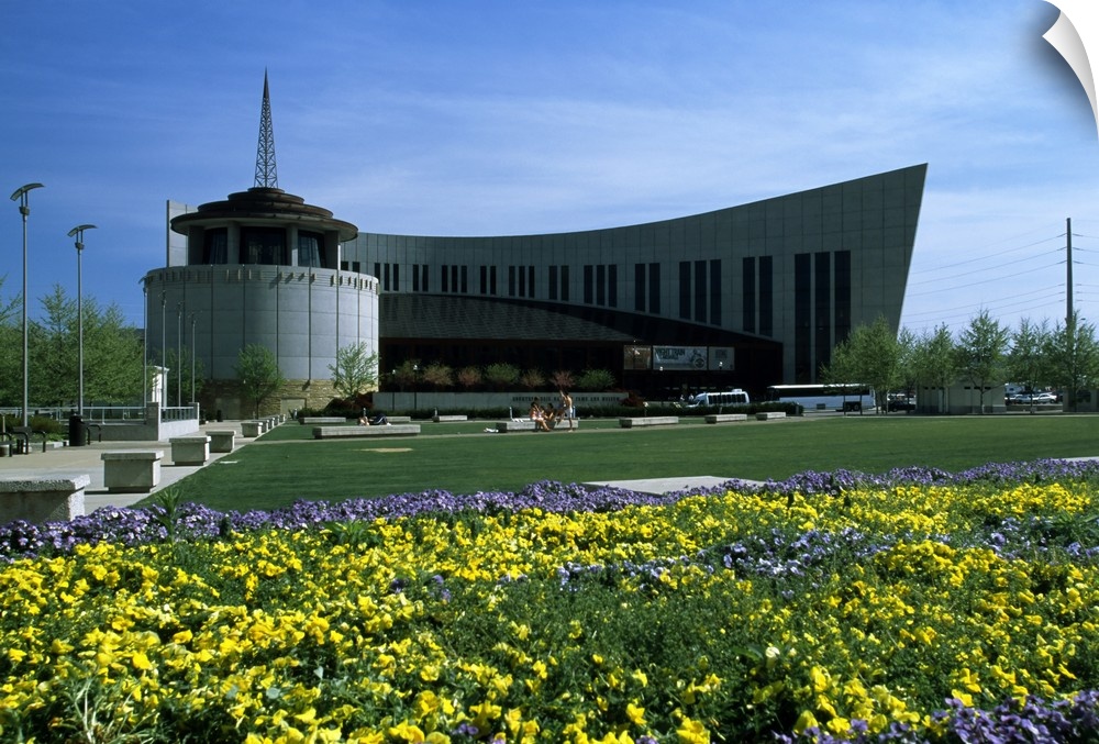 Facade of an entertainment building, Country Music Hall of Fame and Museum, Nashville, Davidson County, Tennessee,
