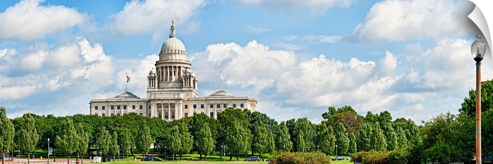 Facade of Rhode Island Statehouse, Providence, Rhode Island