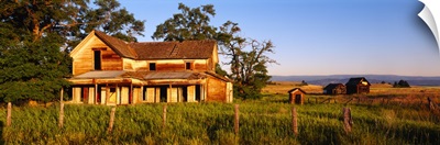 Farmhouse on a landscape, Imbler, Union County, Oregon