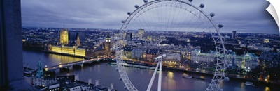 Ferris wheel in a city, Millennium Wheel, London, England