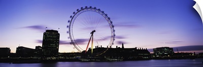 Ferris wheel in a city, Millennium Wheel, Thames River, London, England