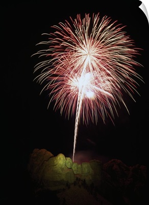 Fireworks over Mount Rushmore, Mount Rushmore National Memorial, South Dakota