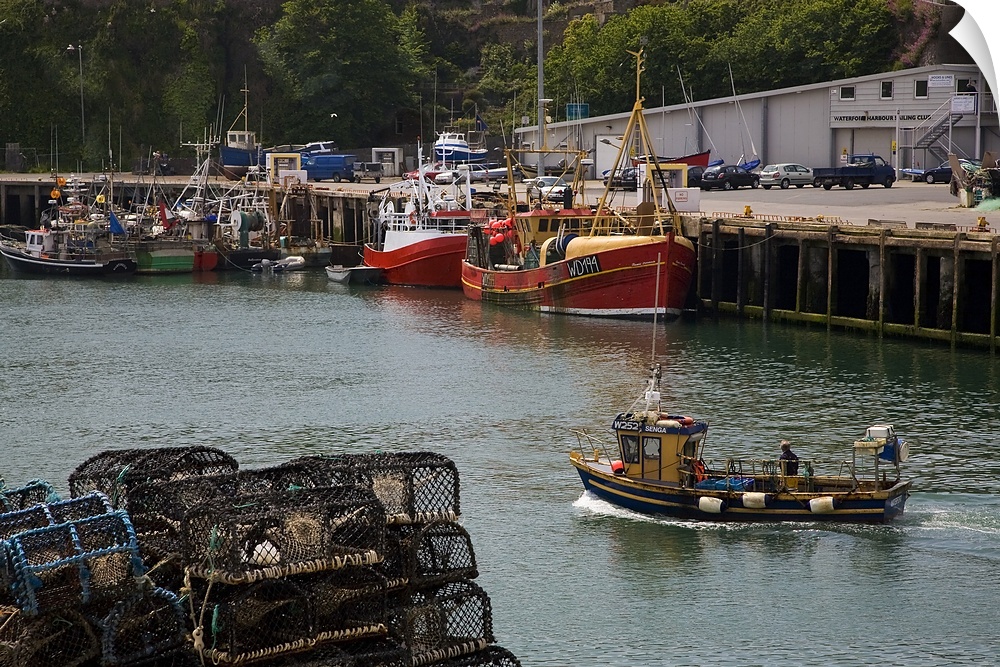 Fishing Boat and Harbour, Dunmore East, County Waterford, Ireland