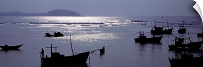 Fishing Boats Indian Ocean Sri Lanka