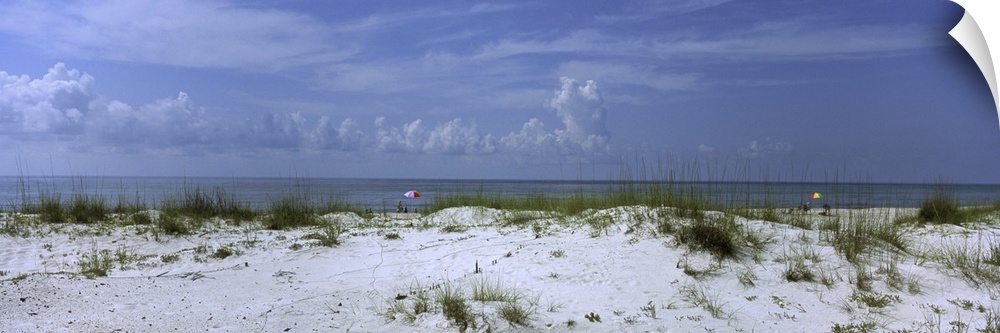 Florida, Gulf of Mexico, St. George Island State Park, People on the beach