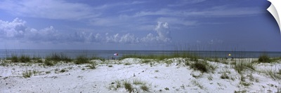Florida, Gulf of Mexico, St. George Island State Park, People on the beach