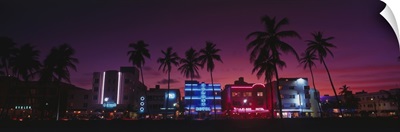 Florida, South Beach Miami, night