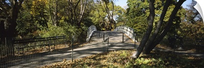Footbridge in Central Park, New York City, New York State