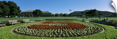 Formal garden at the university campus Stanford University Stanford California