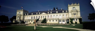 Formal garden in front of a chateau, Chateau Ducru-Beaucaillou, Saint-Julien, Bordeaux, Medoc, France