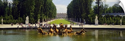 Fountain in a garden, Versailles, France