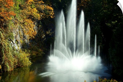 Fountains in Butchart Gardens, Victoria, Vancouver Island, British Columbia, Canada
