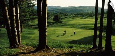 Four people playing golf, Country Club Of Vermont, Waterbury, Washington County, Vermont
