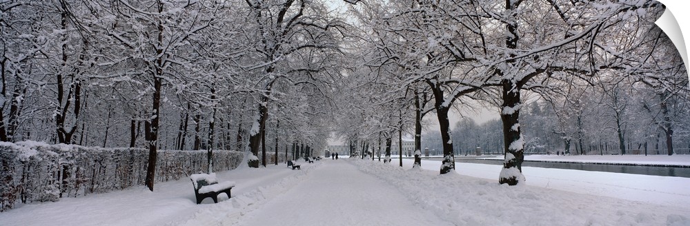 Fresh Snow Nymphenburg Germany