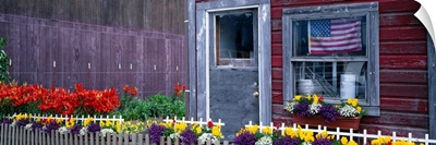 Garden in front of a house, Main Street, Haines, Alaska