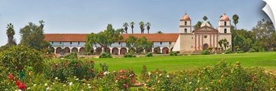 Garden in front of a mission Mission Santa Barbara Santa Barbara Santa Barbara County California