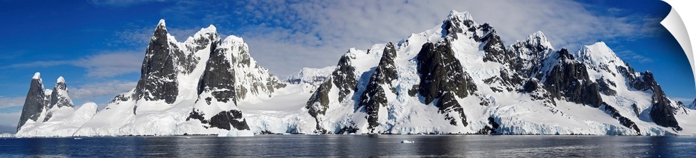 Glacier along a straits, Penola Strait, Antarctica