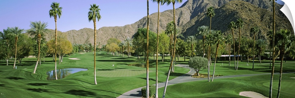 Golf course, Eldorado Country Club, Palm Springs, Riverside County, California