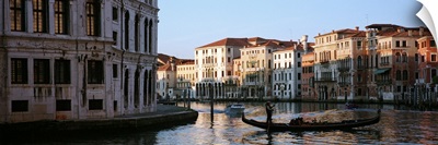 Gondola in a canal, Grand Canal, Venice, Italy
