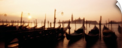 Gondolas San Giorgio Maggiore Venice Italy