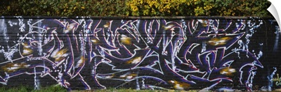 Graffiti on a brick wall, Germany