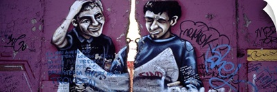 Graffiti on a wall, Berlin Wall, Berlin, Germany