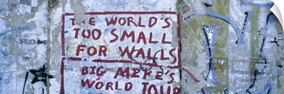 Graffiti on a wall, Berlin Wall, Berlin, Germany