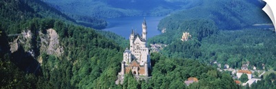 High angle view of a castle Neuschwanstein Castle Bavaria Germany