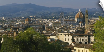 High angle view of a city, Florence, Tuscany, Italy