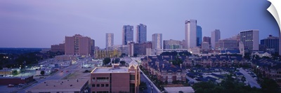 High angle view of a city, Fort Worth, Texas