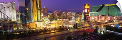High angle view of a city, Las Vegas, Nevada
