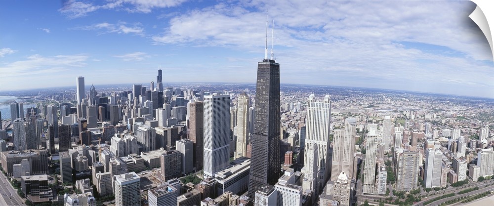 High angle view of a city, Sears Tower, Chicago, Illinois
