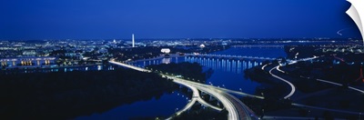 High angle view of a city, Washington DC