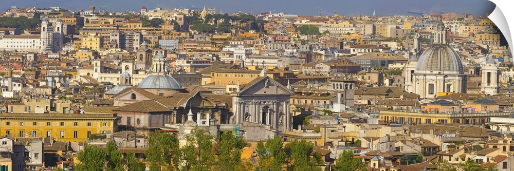 High angle view of a cityscape Rome Lazio Italy