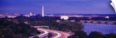 High angle view of a cityscape, Washington DC
