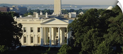 High angle view of a government building, White House, Washington DC