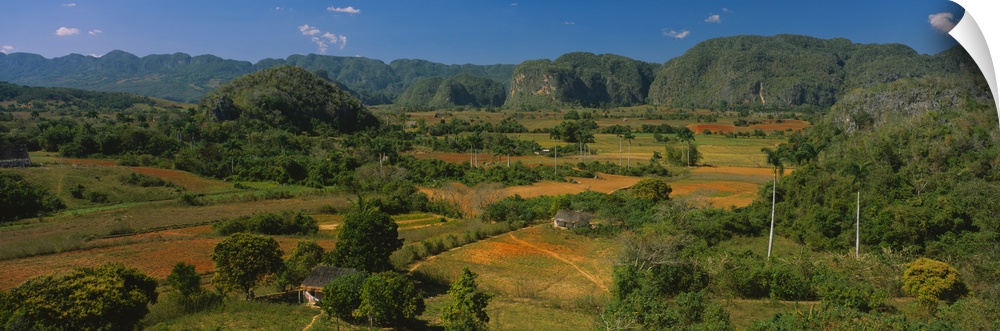 High angle view of a landscape, Valle De Vinales, Pinar Del Rio, Cuba