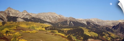 High angle view of a mountain range, Colorado