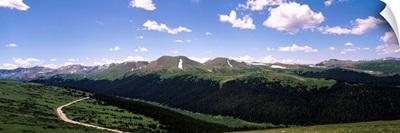 High angle view of a mountain range, Rocky Mountain National Park, Colorado