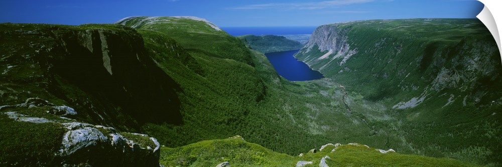 High Angle View Of A Plateau, Gros Morne National Park, Newfoundland And Labrador, Canada