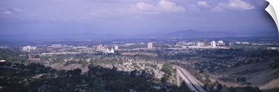 High angle view of a temple in a city, Mormon Temple, La Jolla, San Diego, California