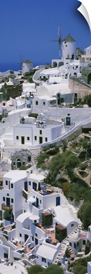 High angle view of a town, Oia, Santorini, Cyclades Islands, Greece