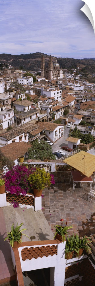 High angle view of a town, Taxco, Mexico