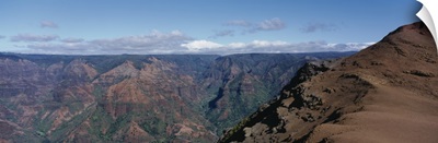 High angle view of a valley, Kauai, Hawaii