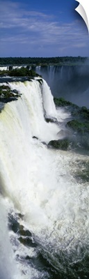 High angle view of a waterfall, Iguacu Falls, Iguacu National Park, Brazil