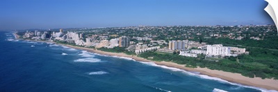 High angle view of buildings at the beachfront, Umhlanga, KwaZulu-Natal, Durban, South Africa