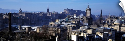 High angle view of buildings in a city, Edinburgh, Scotland
